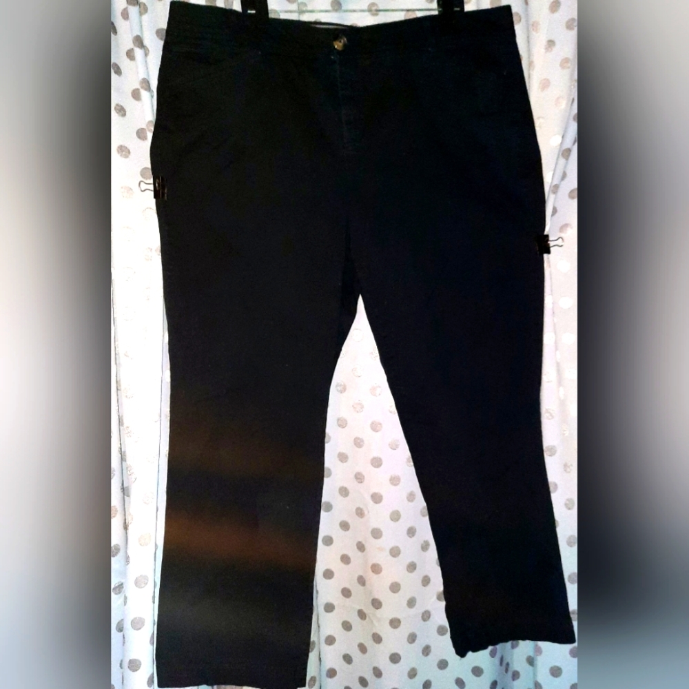 Avenue Black Straight Leg Pants